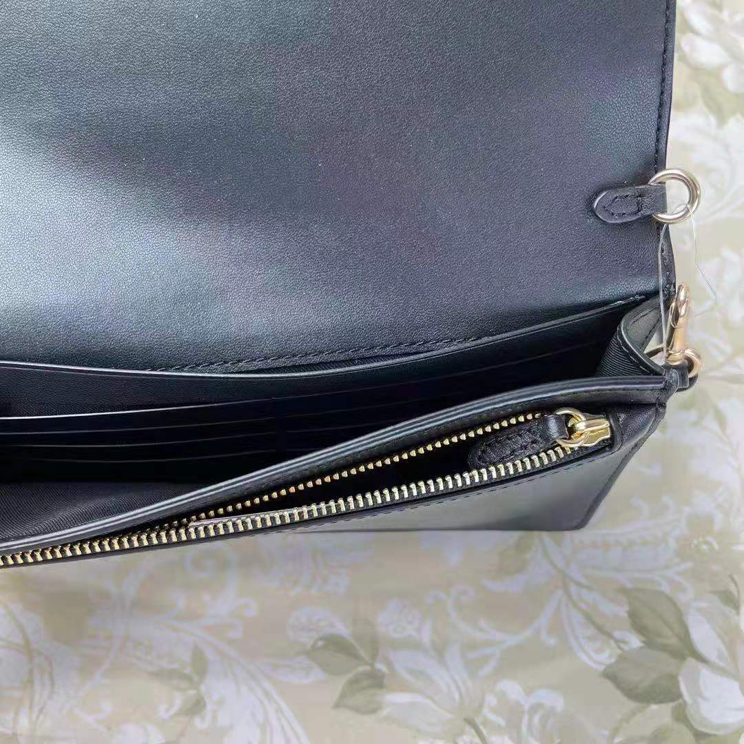 COACH 3036 FOLDOVER CROSSBODY CLUCH PURSE BROWN BLACK SIGNATURE COACH 3036 FOLDOVER CROSSBODY CLUCH PURSE BROWN BLACK SIGNATURE